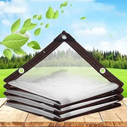 Zeildoek trasparente impermeabile con occhielli per tende di giardino