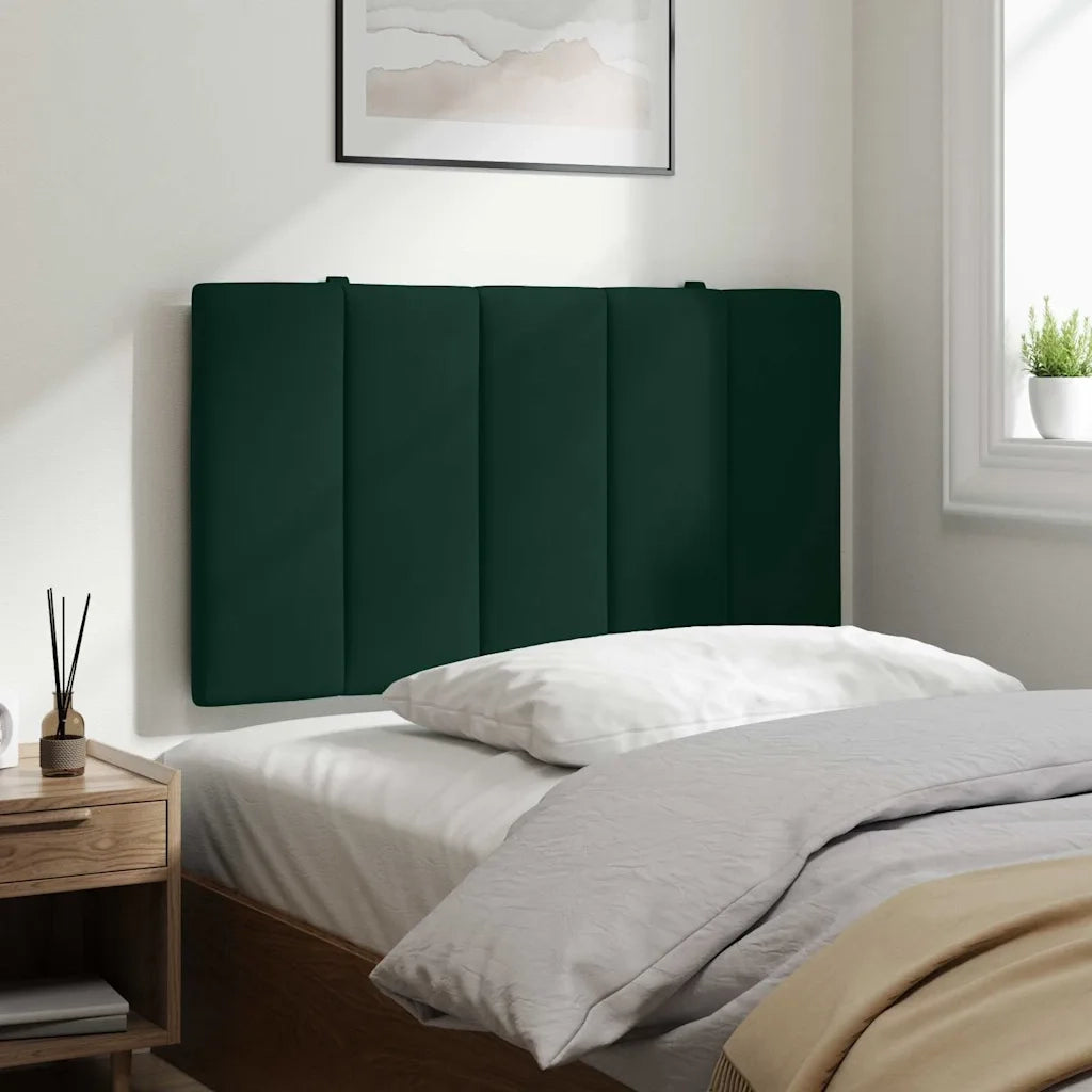 Cuscino Testiera Hanko Verde Scuro 80 cm in Velluto 374646