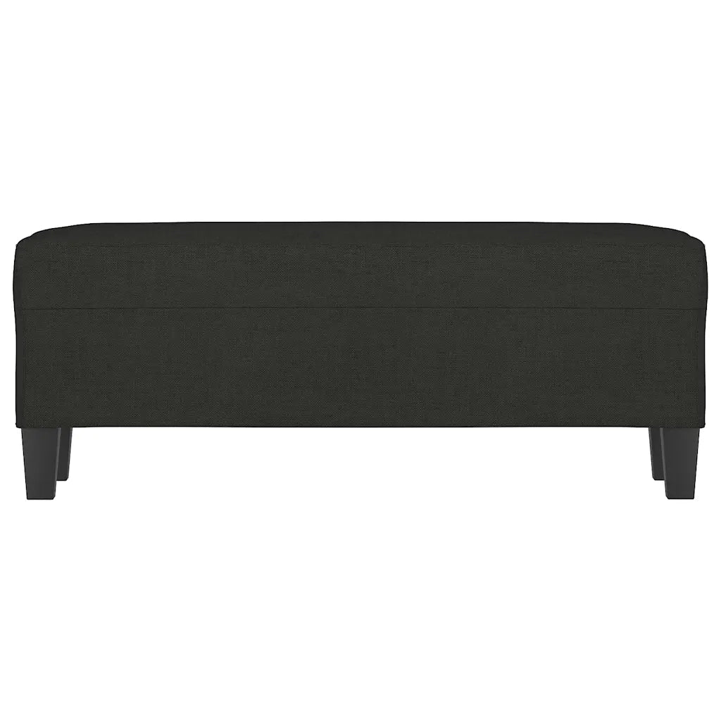 Panca Nera 100x35x41 cm in Tessuto 349455