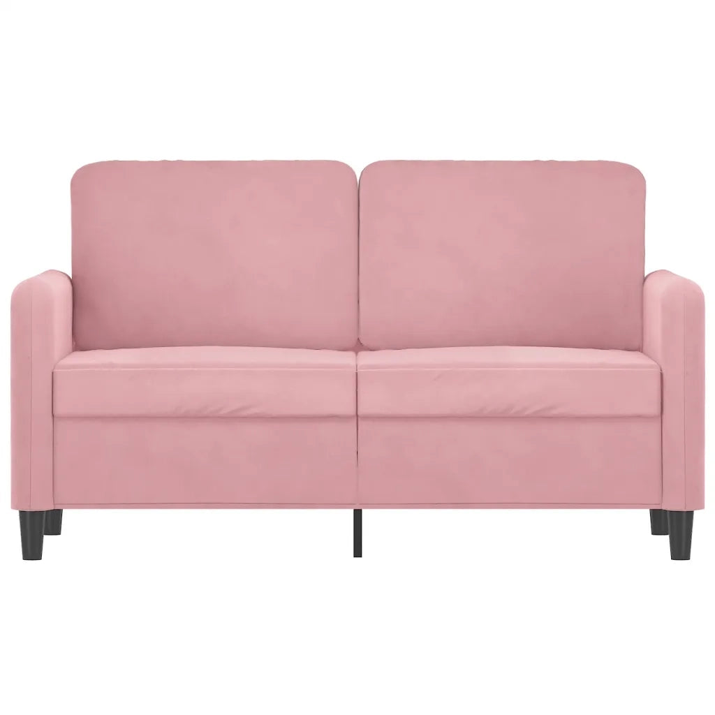 Divano a 2 Posti Rosa 120 cm in Velluto 359435