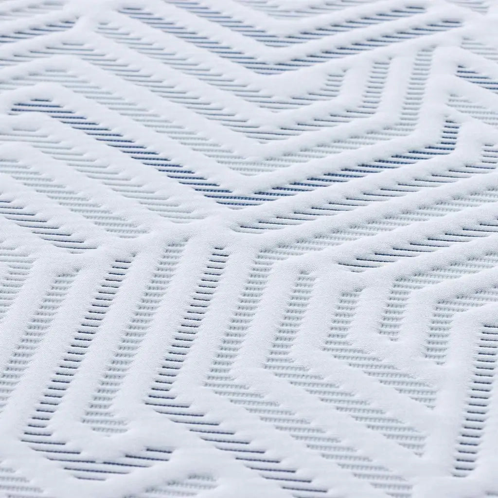 Topper per materasso Bianco 90 x 190 cm Tessuto Jacquard 4106255