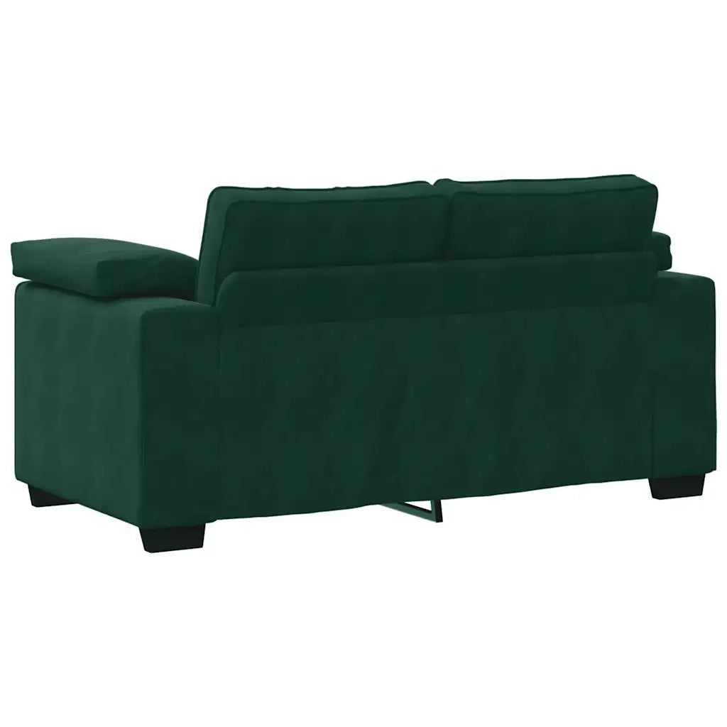 Divano Divanetto-Sofa Verde Scuro 120 cm Velluto