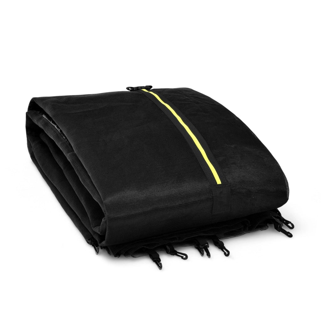 Rete protettiva in PE per tappeto elastico 427cm con doppie cerniere, Rete di sicurezza con 8 paletti-Accessori trampolini