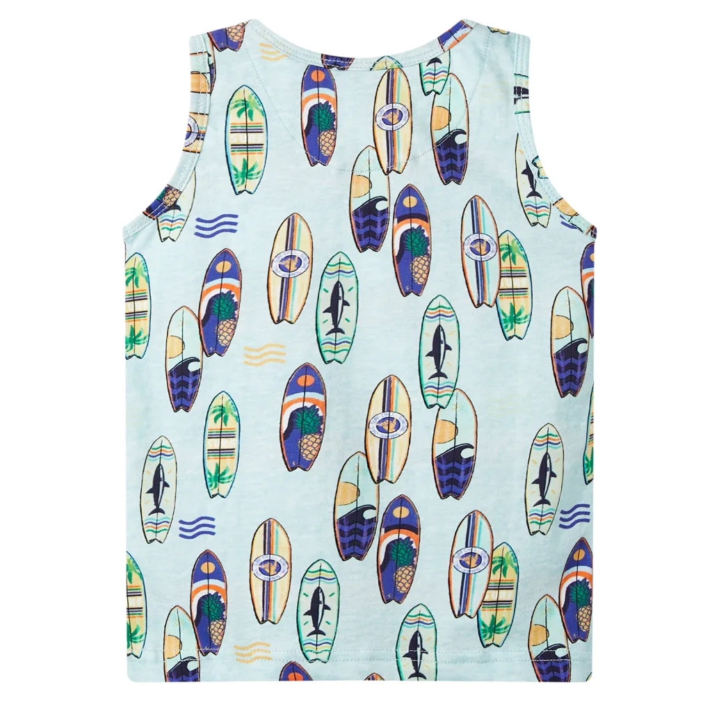 Canotta da Bambino Blu Tenue M¨¦lange 128