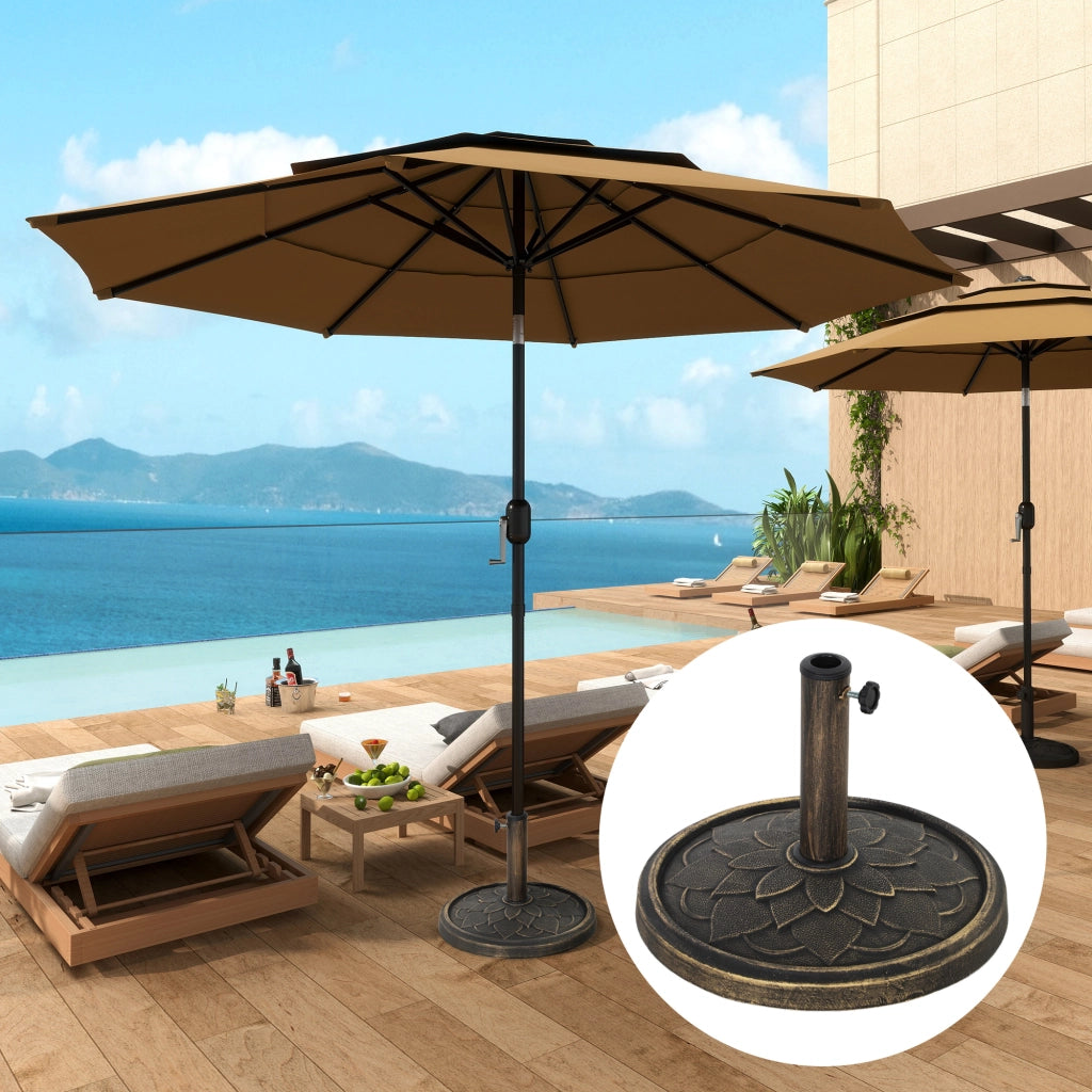 Base per Ombrellone ¨C zephmum ¨C Bronzo, Resina, ?46x34 cm