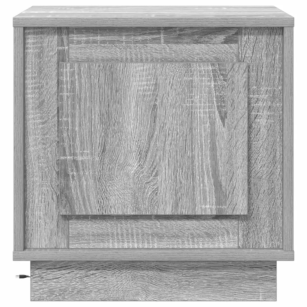Set di 2 Comodini | Armadio da Notte | Mobiletto da notte Grigio 44 x 34,5 x 45 cm