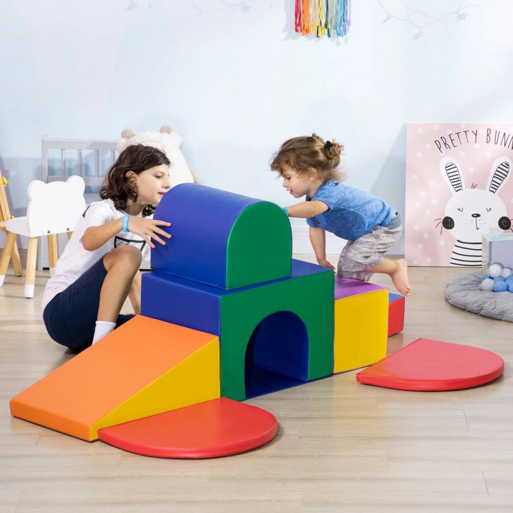 Set Gioco Bambini 1-3 Anni 7 Blocchi ¨C Xylo ¨C Multicolore PU EPE 170x130x40cm
