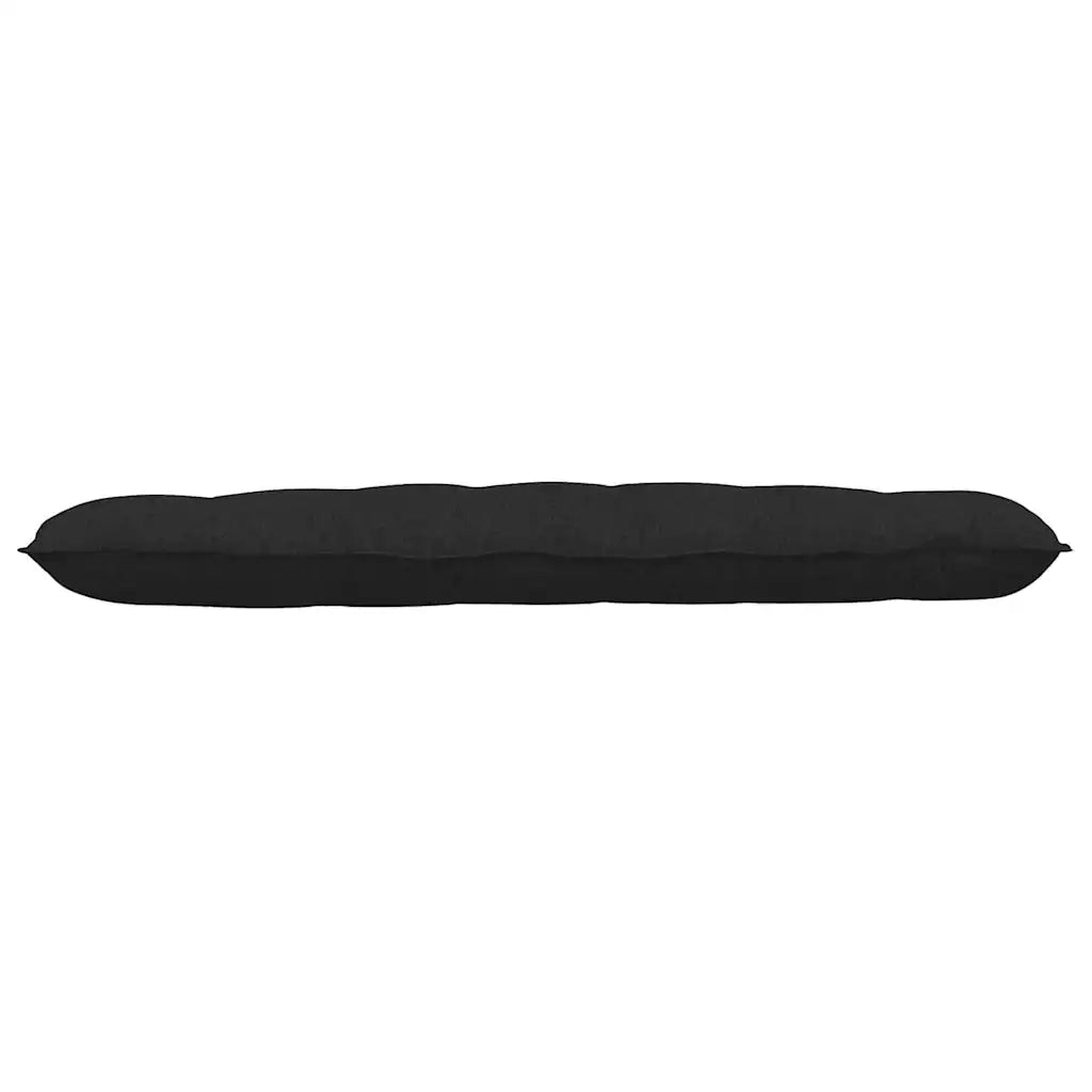 Cuscino per Schiena | Cuscino dorsale Nero 160 x 19 x 50 cm Tessuto