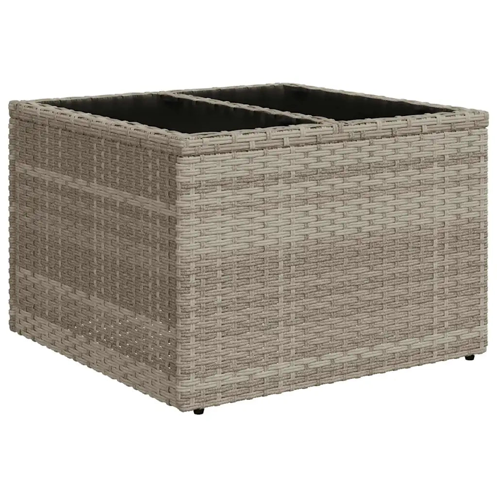 Set Divano da Giardino 6pz con Cuscini Grigio Chiaro Polyrattan 3222301