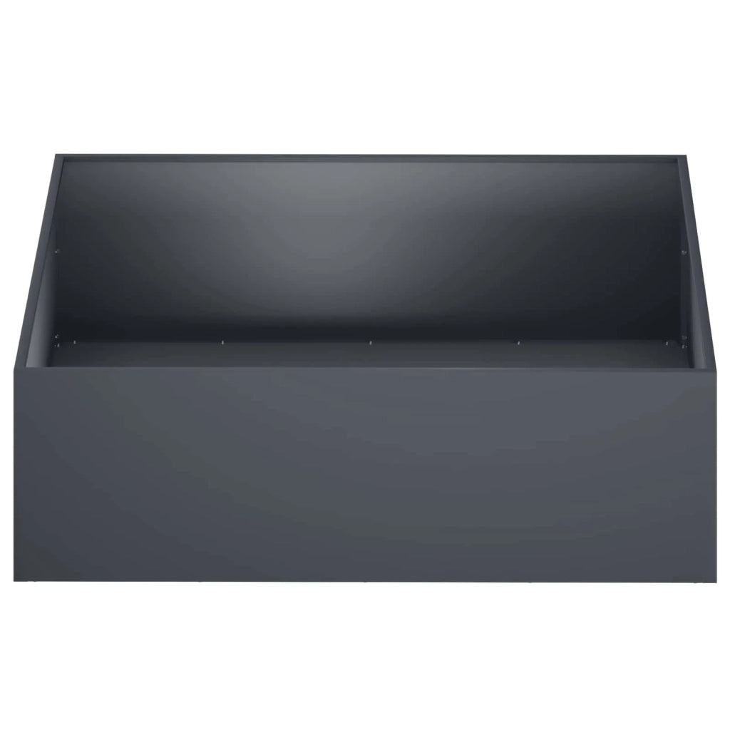 Vaso da giardino Antracite 80 x 80 x 30 cm 8005068