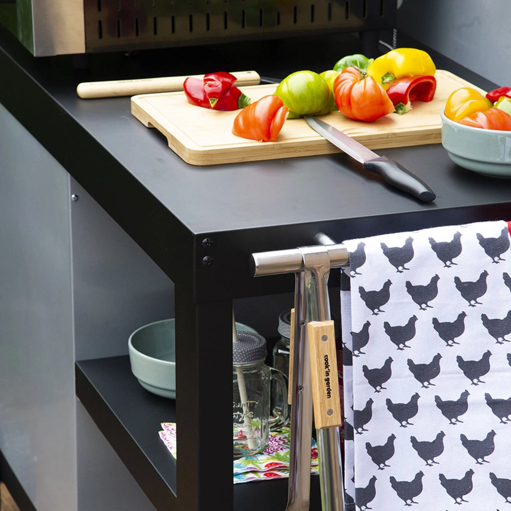Credenza NOVA nera per piastra