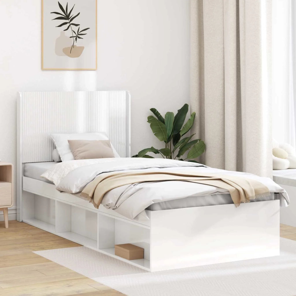 Testiera Letto Bianco Lucido 889639