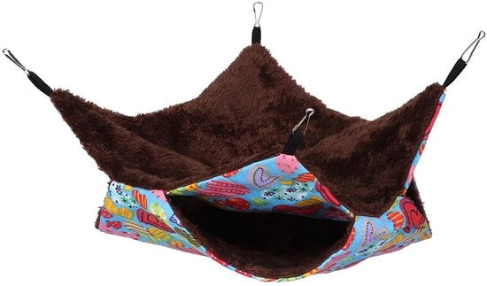 Matassa per animali da giacenza doppia imbottitura - Matassa per topi/cavie/hamsters/ratti - morbida/comoda - duraturo/solida - 34 x 34 cm - matassa per animali