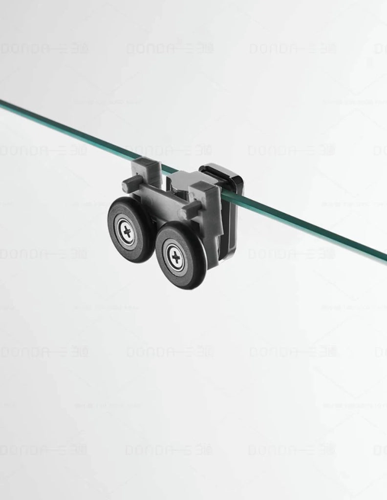 Box doccia ingresso angolare 2+2 THALASSA (BASIC) 110x80 cm Titanio vetro trasparente