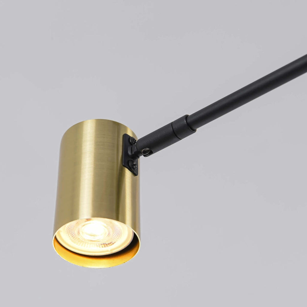 Lampada a sospensione Snow 6xGU10 oro/nero Light Prestige
