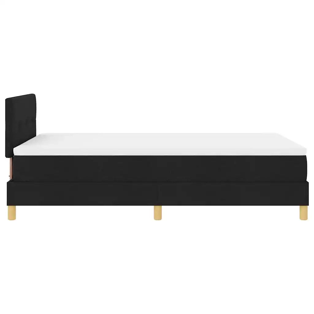 Letto a Sorgente LED con strisce LED Nero 120 x 200 cm Tessuto 3342431