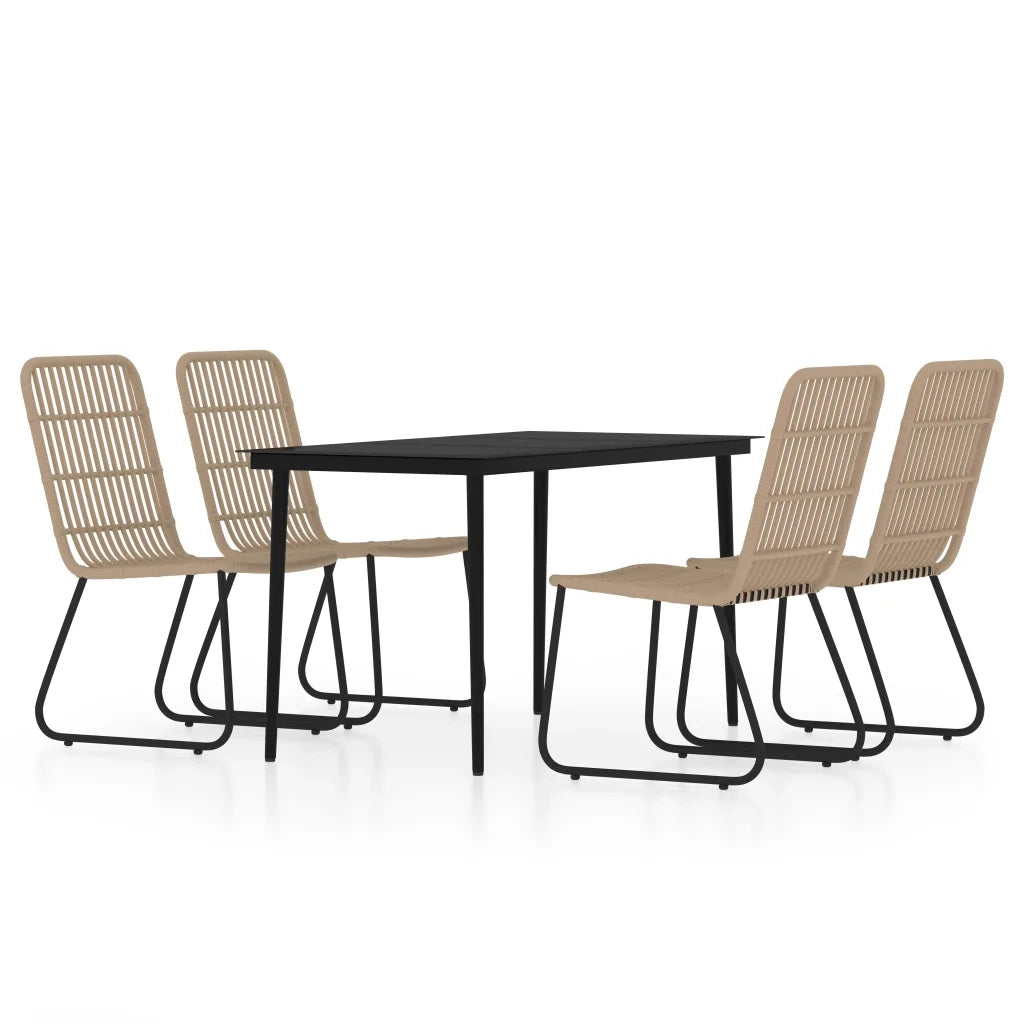 Set Mobili da Pranzo per Giardino 5 pz Rovere 3099175