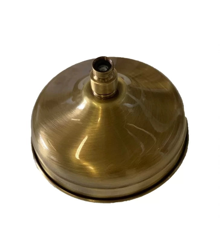 Soffione a pioggia color vecchio ottone