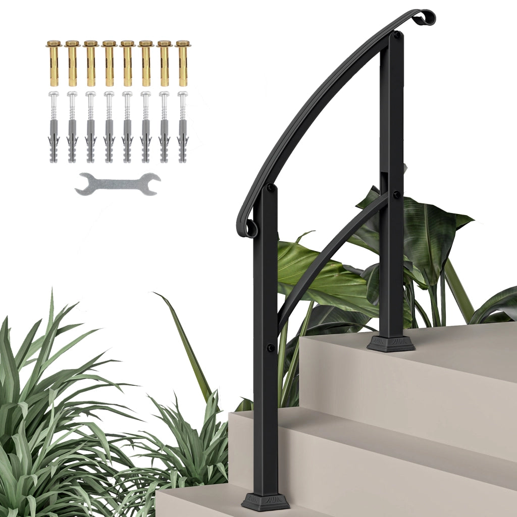 Ringhiera Scala Aggiustabile ¨C zephmum ¨C Nero 71 cm