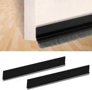 Barrastop tochtstopper - Striscia autoadesiva per ottimale isolamento - 2 pezzi, 5 x 100 cm, Nero