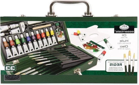 Set di Pennelli per Olio - Box in Legno Inclusa