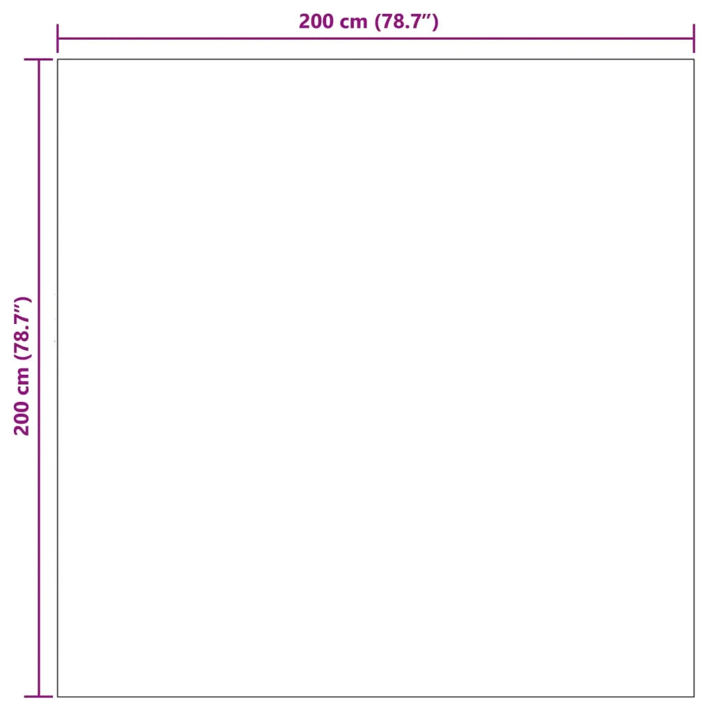 Tappeti per area | Tappeti a zone SIROLO Antracite 200 x 200 cm Poliestere