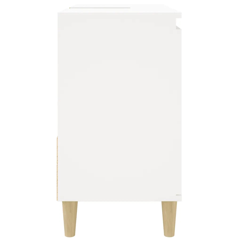 Armadietto da Bagno | Armadio da bagno Bianco 65x33x60 cm in Legno Multistrato