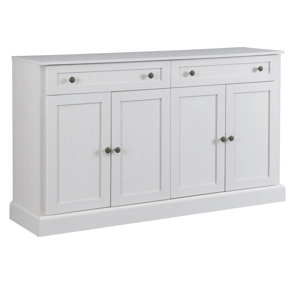 Sideboard moderno con 4 ante e 2 cassetti - Zephmum - 150x40x86 cm - Antikwei?