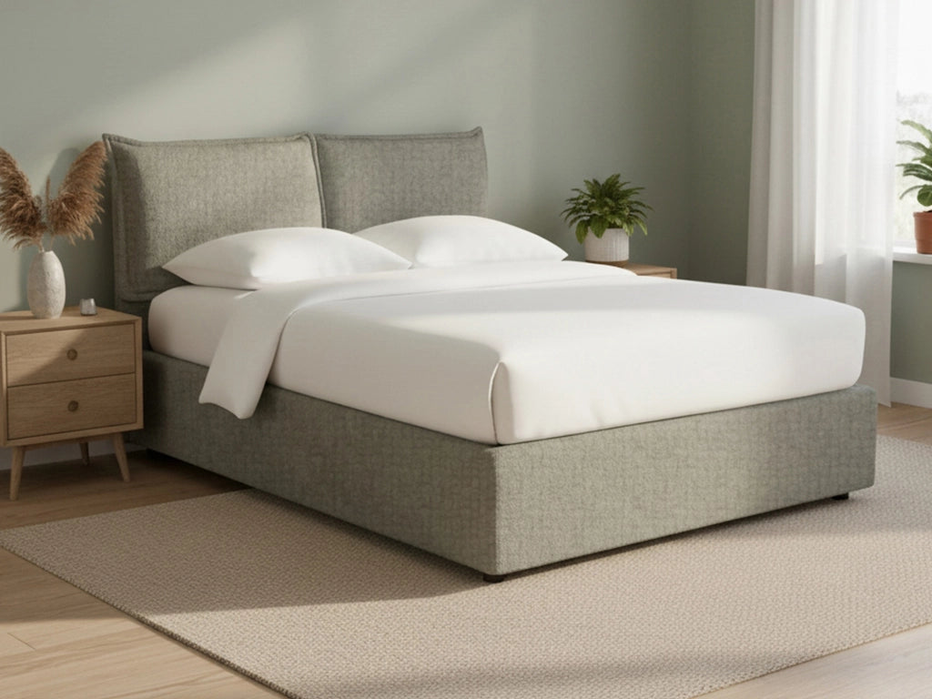 Malton, Letto Piazza e Mezza Sfoderabile Made in Italy, Grigio