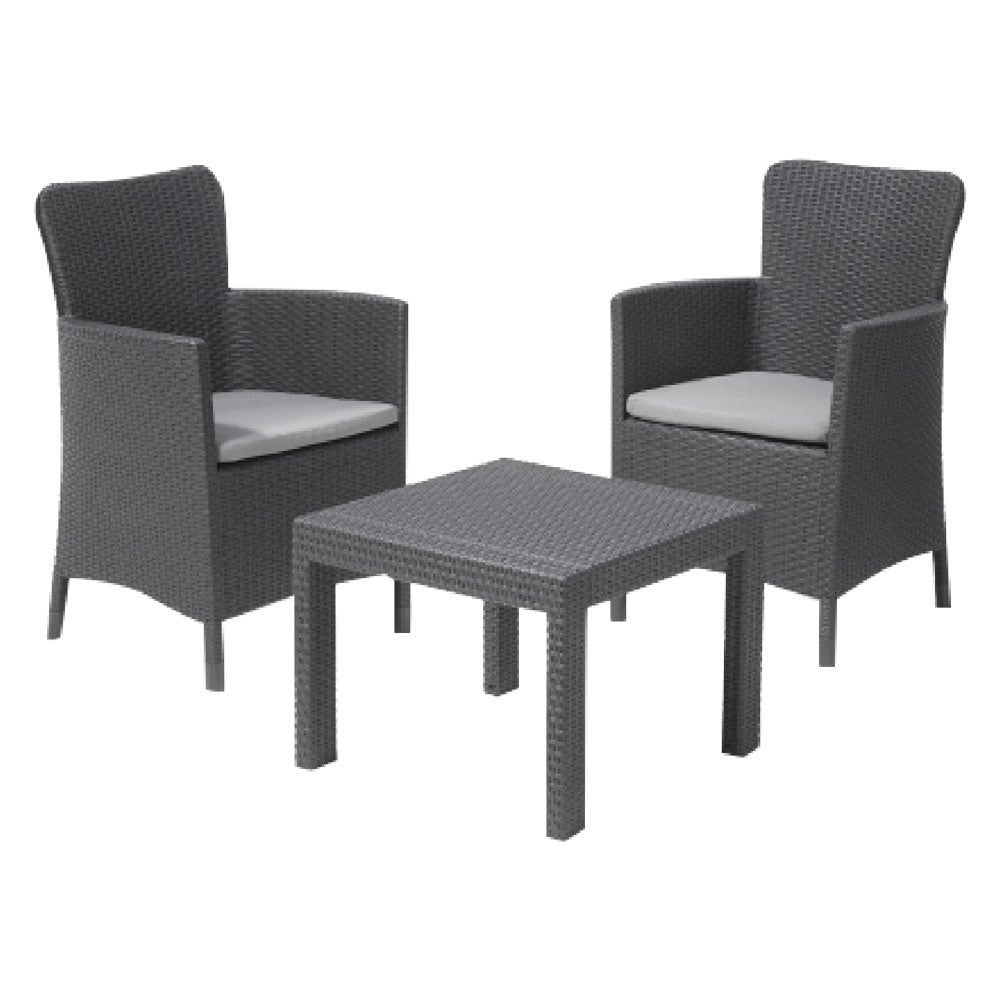 1cf set da giardino polipropilene 'salvador balcony' colore graphite cod:ferx.6130074nlm
