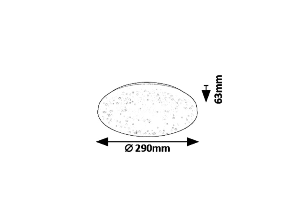 Plafoniera LED Rabalux Rob 29cm 20W 4000K stellata