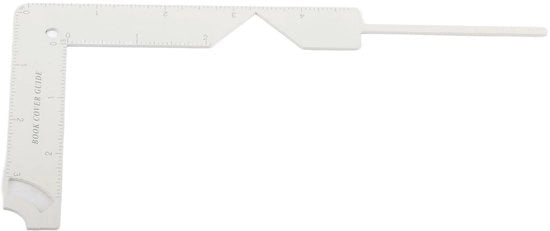 Set di confezione di libri con scala di precisione - Guida per la copertina del libro - Strumenti metallici - Strumento per scrapbooking - Per la lavorazione del cartone - Inclusa la lavorazione angolare - Strumenti per la confezione di libri