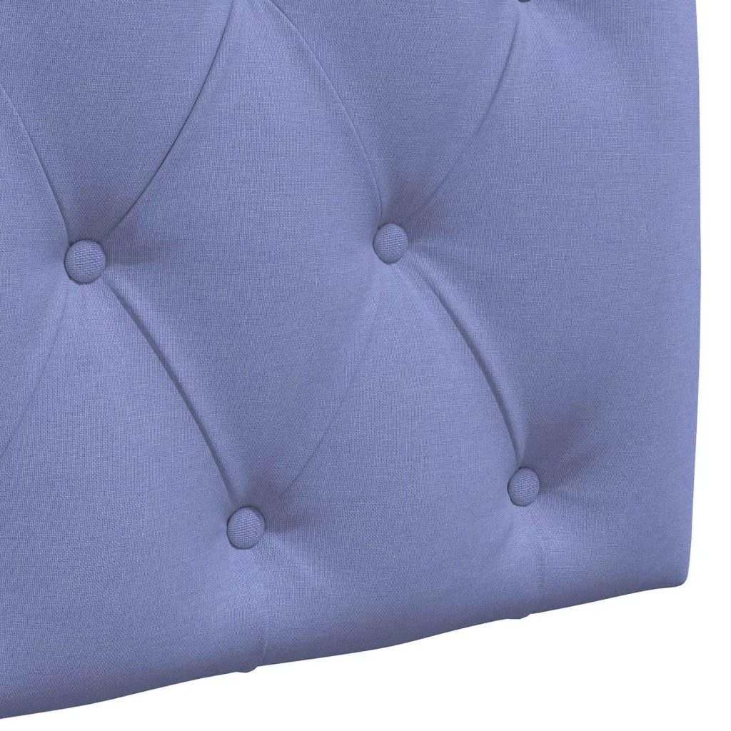 Testiera sospesa Con luce LED Blu jeans Tessuto 3424636