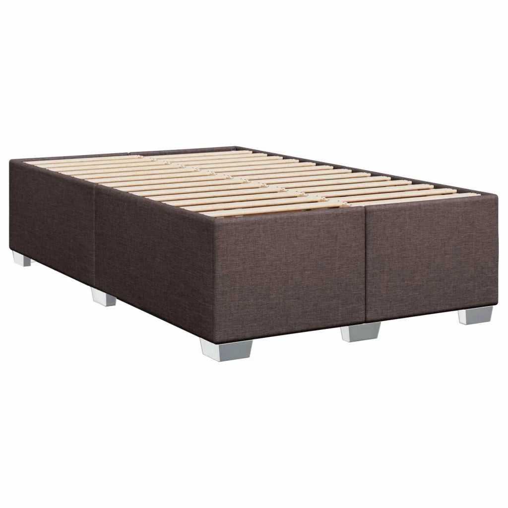 Letto box spring con materasso Marrone Scuro 120 x 200 cm 3454855