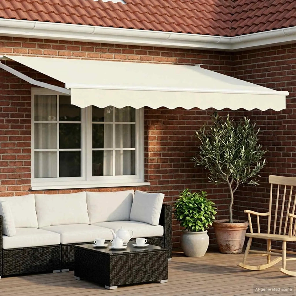 Tettuccio Elettrico Retrattile Crema 3,5 x 2 m 3419551