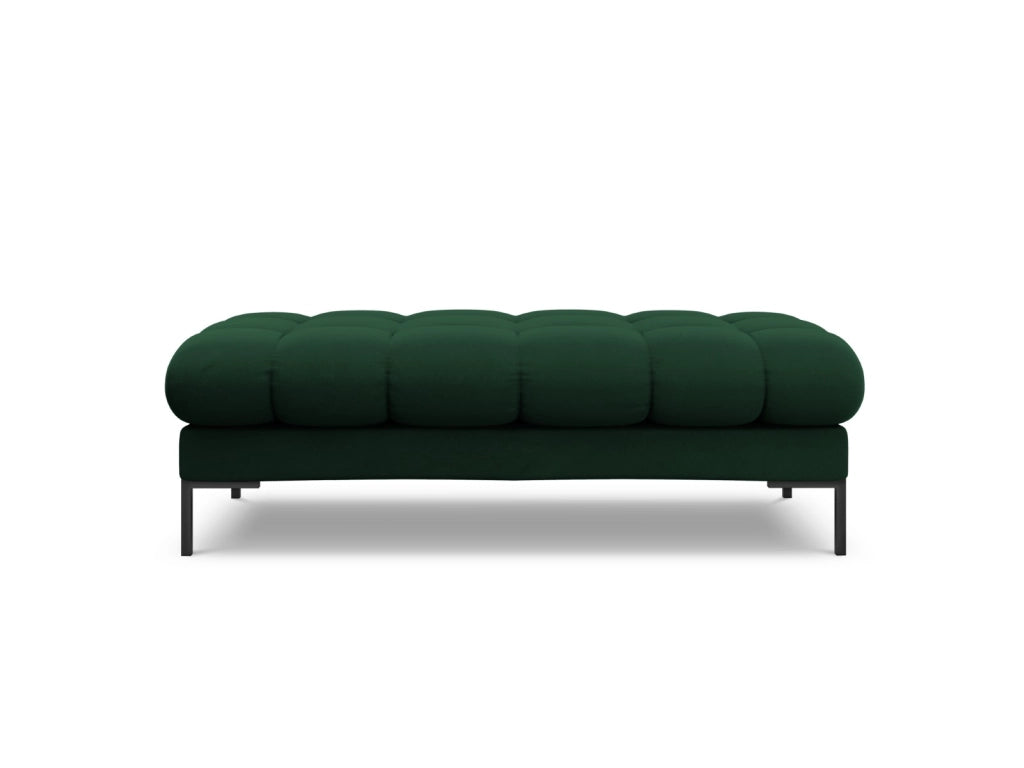 Cosmopolitan Design - Panca "Bali" 2 posti in velluto verde bottiglia 