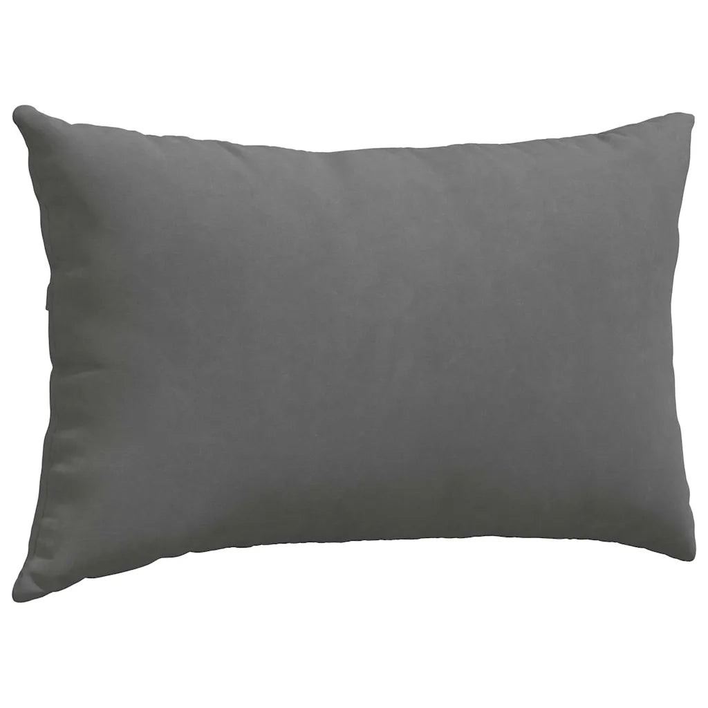 Cuscini da Divano 2 pcs Grigio scuro 50 x 30 cm Tessuto 42013641