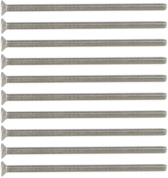 Viti M5X100mm 10 pezzi - aghi Phillips - acciaio inossidabile - duraturi - resistente alla corrosione - adatti per maniglie in UPVC - accessori di fissaggio