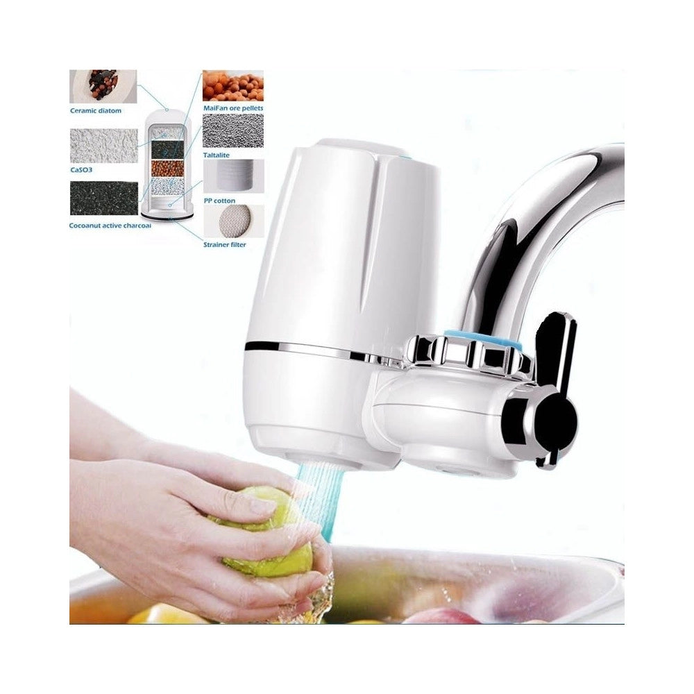 Trade Shop - Purificatore Filtro Acqua Per Rubinetto Cucina Rinfrescante Water Purifier Cloro -