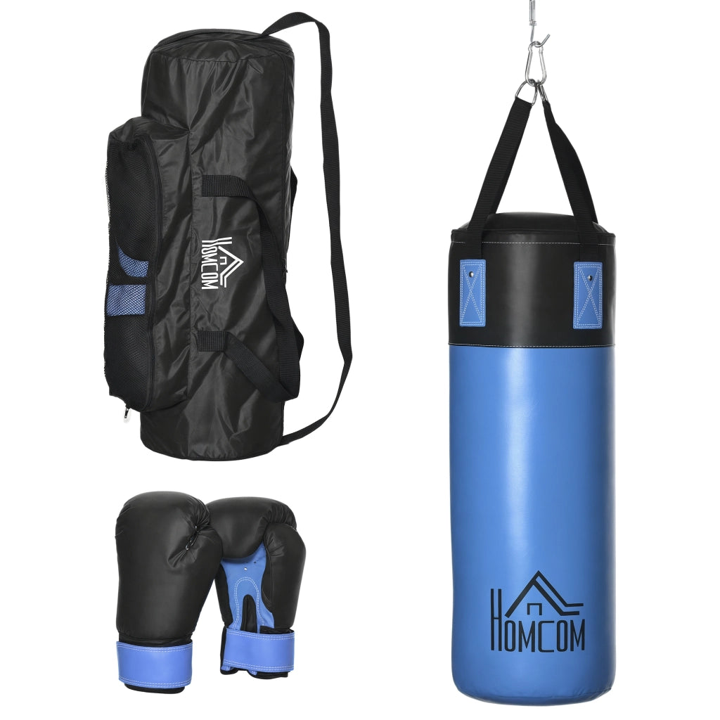 Set Sacco da Boxe con Guantoni e Borsa ¨C zephmum ¨C Blu