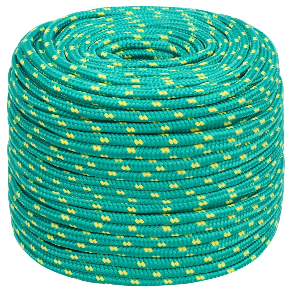 Corda | Fune per barca Verde 10 mm 100 m in Polipropilene