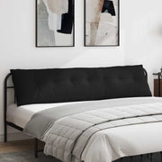 Cuscino per Schiena Nero 200 x 50 cm Tessuto in Microfibra 42014991
