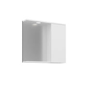 Mobile da bagno con specchio "Purus 80" - 75 x 18 x 68 cm - Bianco