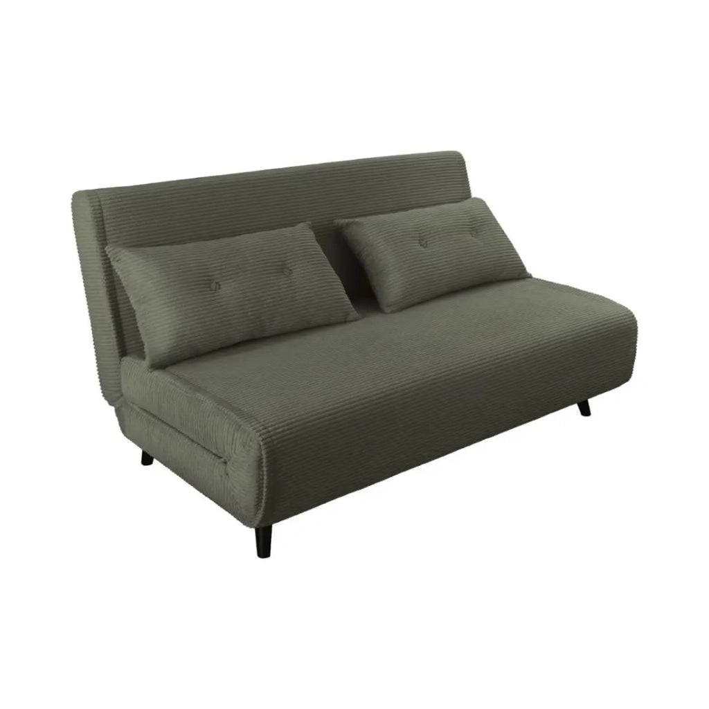 Divano trasformabile dritto PRESTO verde scuro – Divano letto 2 posti