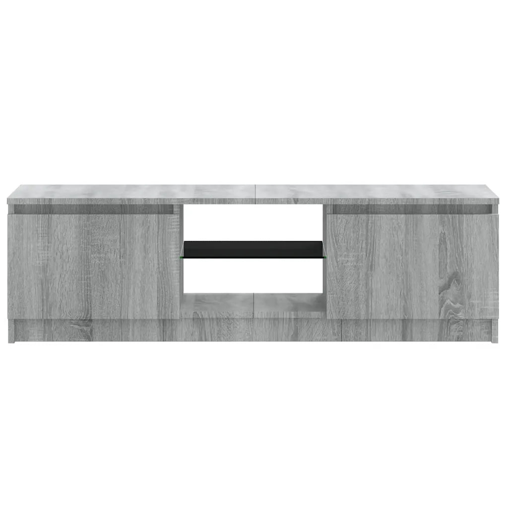 Mobile TV | Armadietto TV | Mobile Porta TV con Luci LED Grigio Sonoma 120x30x36 cm
