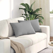 Cuscini da Divano 2 pcs Grigio Nuvola 60 x 40 cm Tessuto 42013666