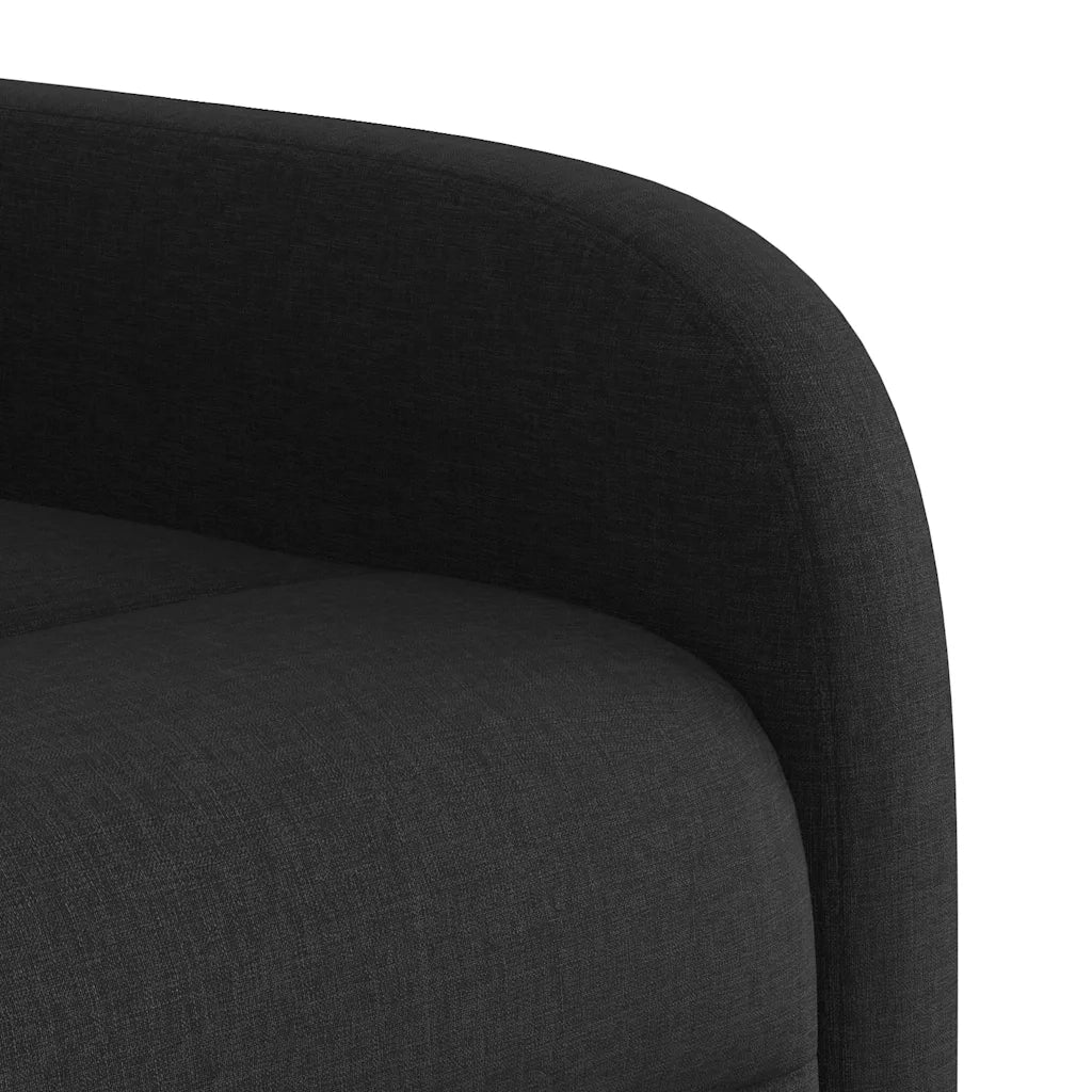 Poltrona Massaggiante | Sedia Relax Reclinabile Nera in Tessuto