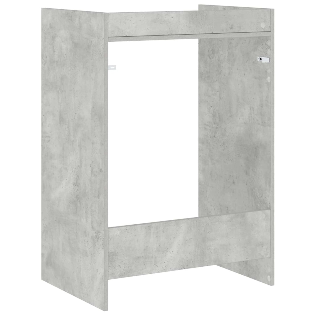 Mobiletto per lavatrice Calcestruzzo 67,5 x 48 x 97 cm 8006819