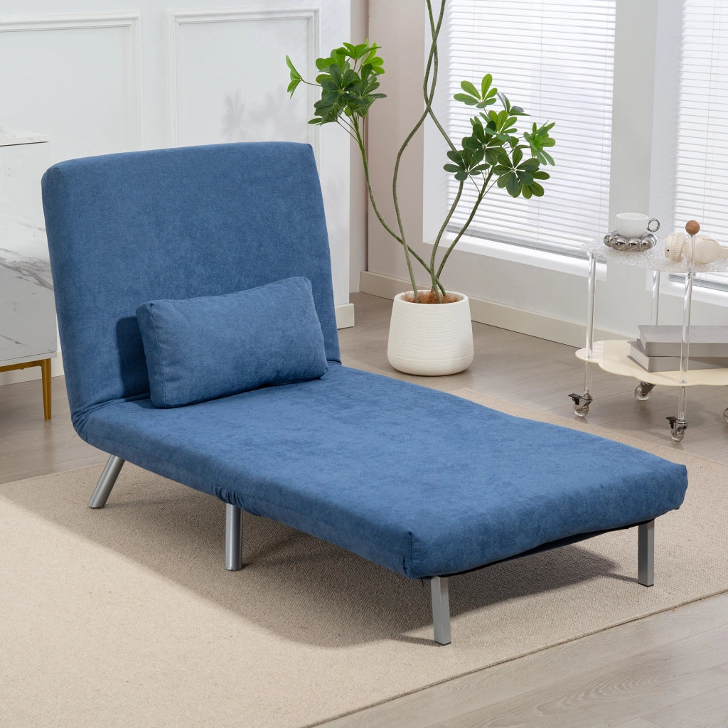 Poltrona letto ¨C Minimal ¨C tessuto blu