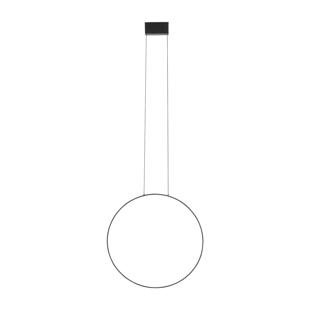 Lampada a sospensione Nowodvorski LED Circolo M nera 60cm 4000K